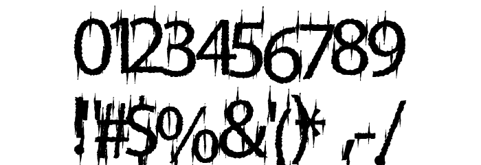FriskyVampire Font OTHER CHARS