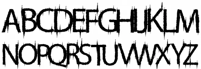 FriskyVampire Schriftart Groß