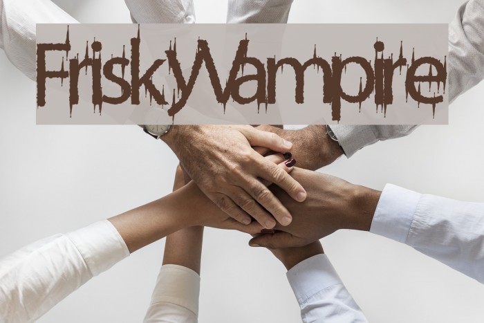 FriskyVampire Font examples