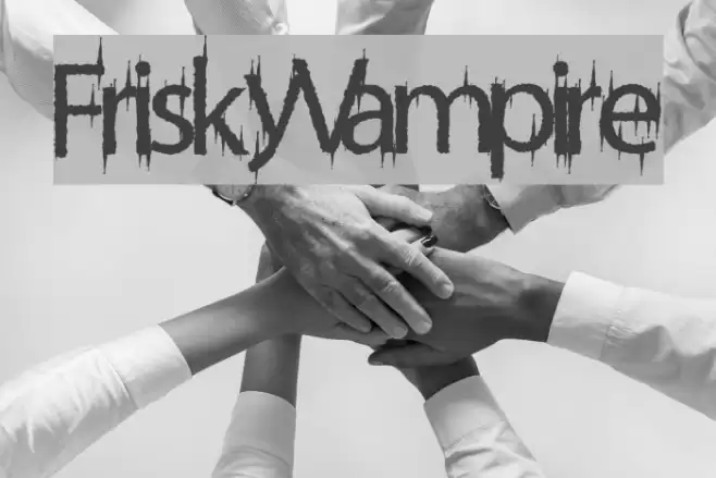 FriskyVampire フォント examples