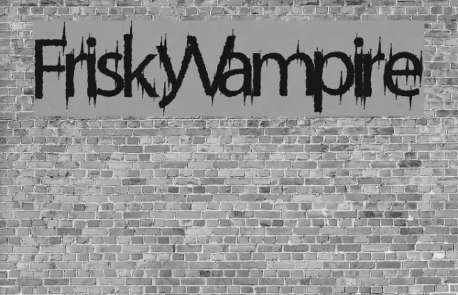 FriskyVampire フォント examples