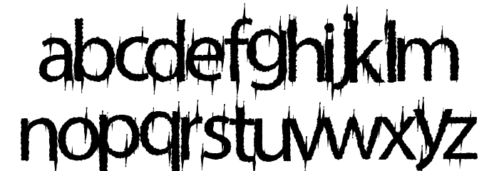 FriskyVampire Font LOWERCASE