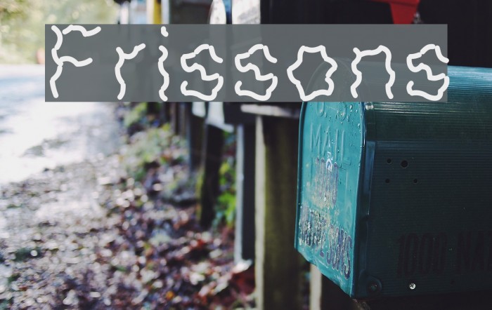 Frissons Font examples