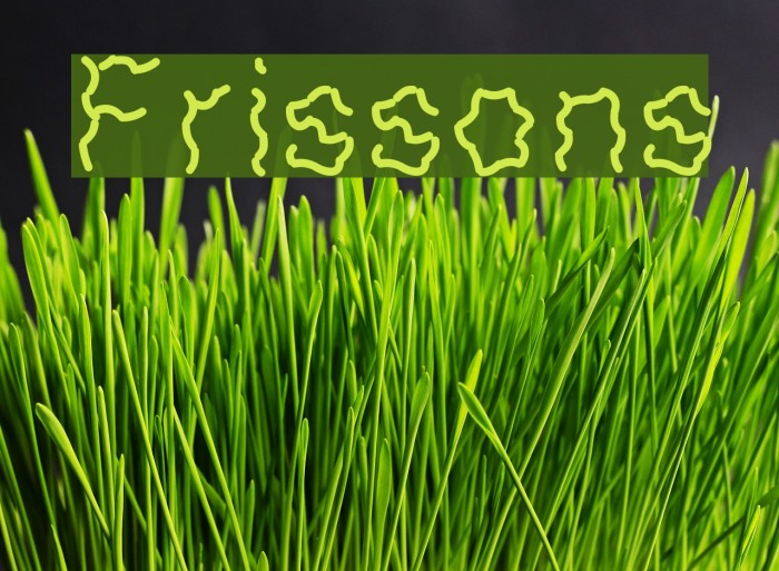 Frissons Font examples