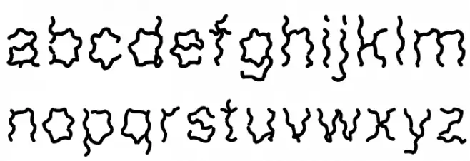 Frissons Font LOWERCASE