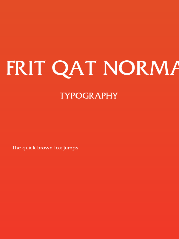 Frit Qat Normal Poster