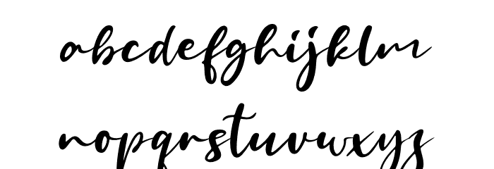 Fritlany Font LOWERCASE
