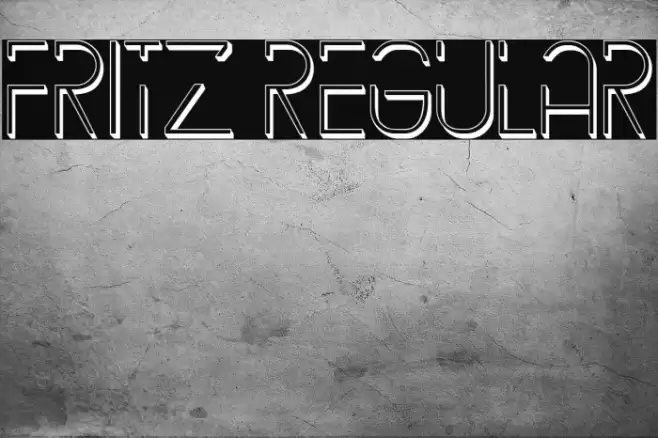 Fritz Regular Font examples