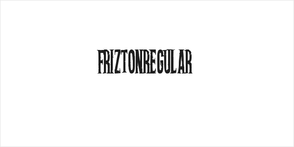 FriztonRegular Logo