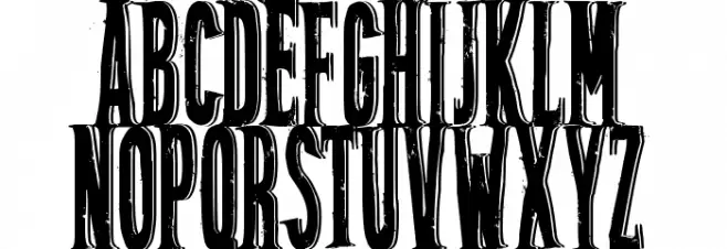 FriztonTattoo Font Litere mari