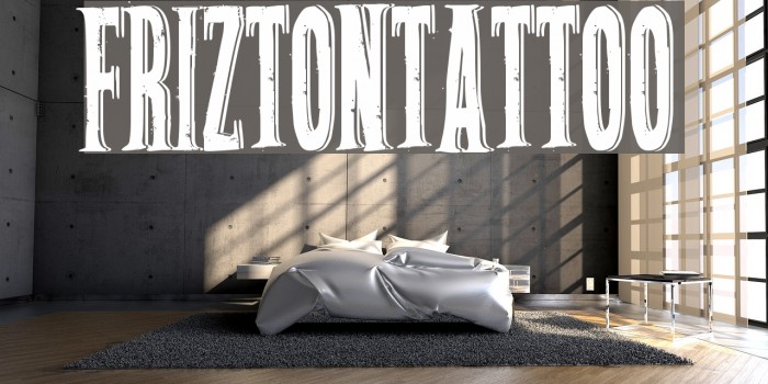 FriztonTattoo Font examples