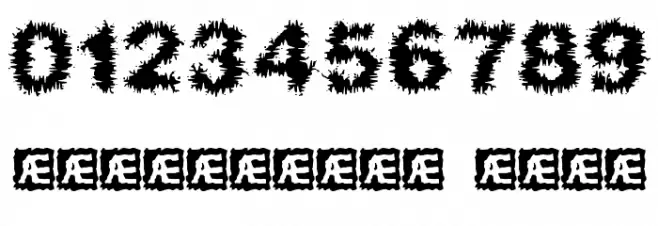 Frizzed BRK Font OTHER CHARS