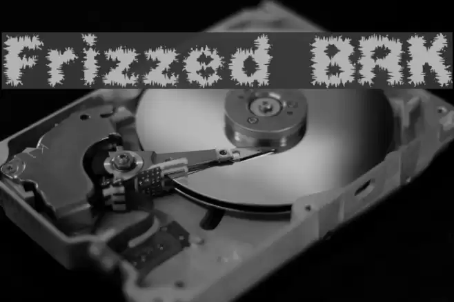 Frizzed BRK Font examples