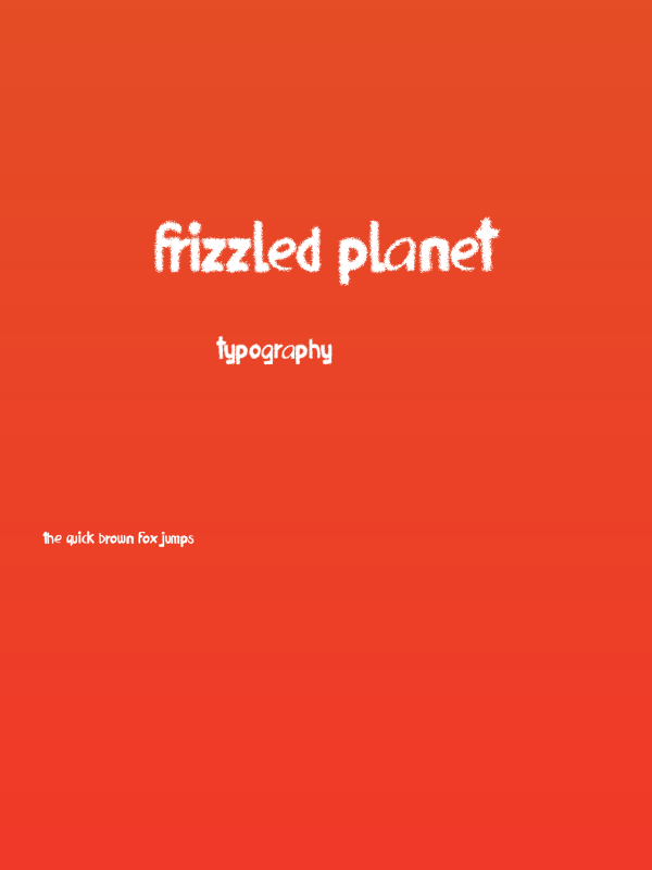 Frizzled Planet Poster