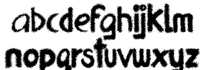 Frizzled Planet Font LOWERCASE