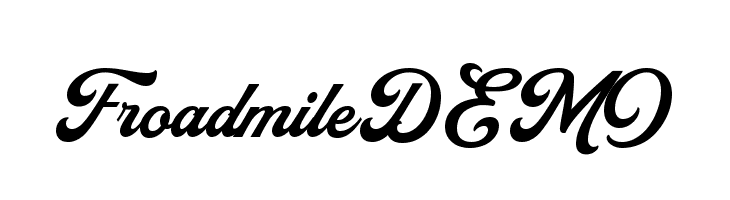FroadmileDEMO  font caratteri gratis
