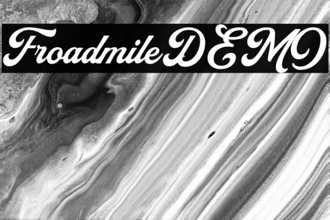 FroadmileDEMO Font examples