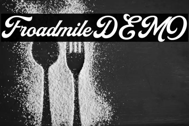 FroadmileDEMO Font examples