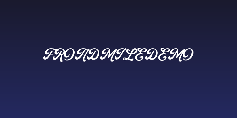 FroadmileDEMO Social Header