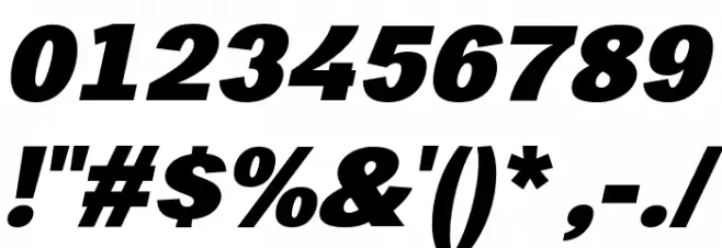 Frock Black Italic Font OTHER CHARS