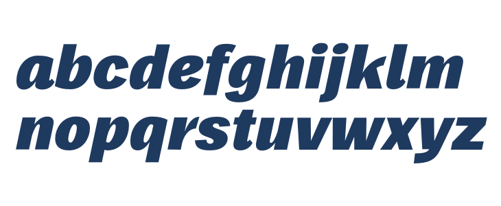 Frock Black Italic Lowercase