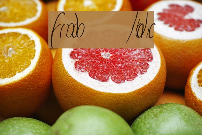 Frodo Italic Font examples