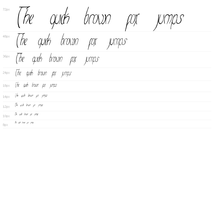 Frodo  Italic Waterfall