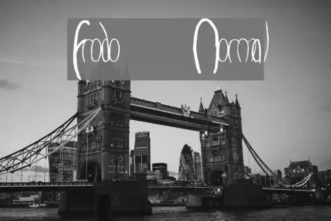 Frodo  Normal Font examples