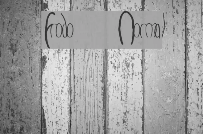 Frodo  Normal Font examples