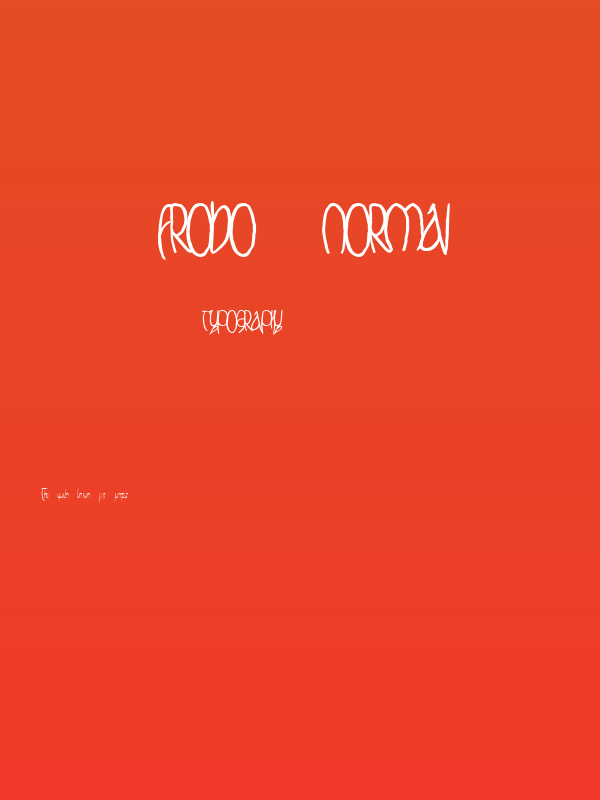 Frodo  Normal Poster