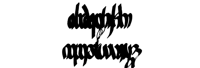 Frodo Ornate Font LOWERCASE