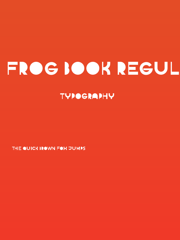 Frog Book Regular Poster