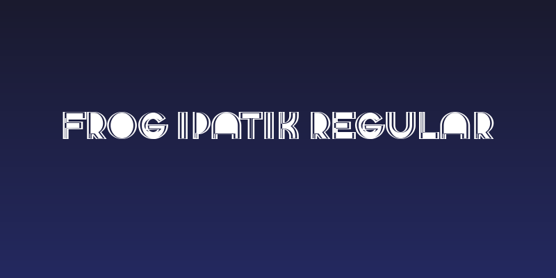 Frog Ipatik Regular Social Header