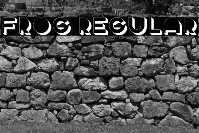 Frog Regular Font examples