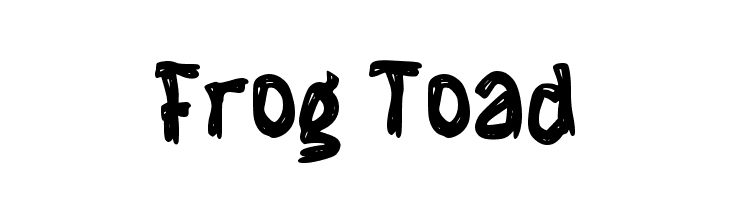 Frog Toad  font caratteri gratis