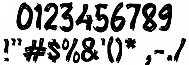 Frog Toad Font OTHER CHARS