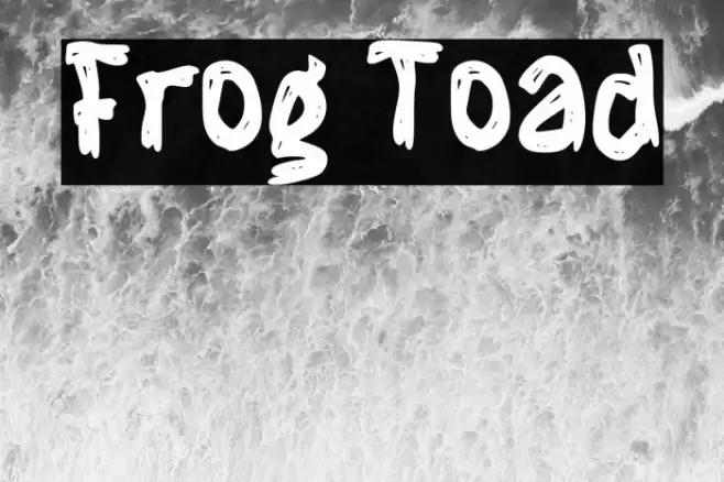 Frog Toad Font examples