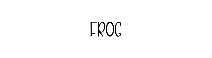 Frog  Скачать бесплатные шрифты