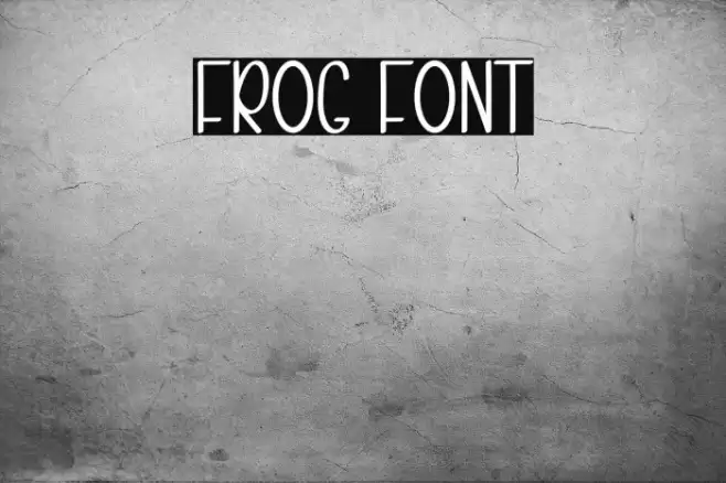 Frog Font examples