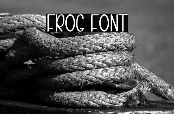 Frog Font examples