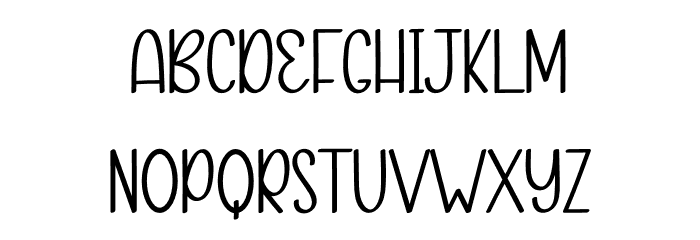 Frog Font LOWERCASE