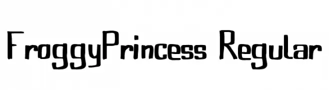 FroggyPrincess Regular  नि: शुल्क फ़ॉन्ट्स डाउनलोड