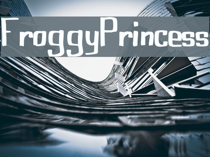 FroggyPrincess Font examples