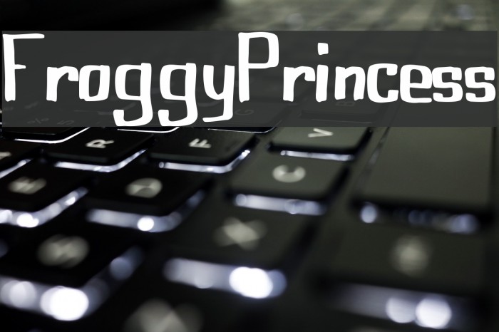 FroggyPrincess Font examples