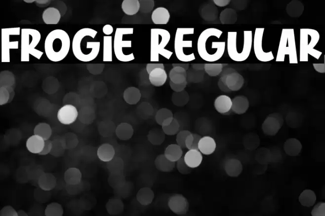 Frogie Regular Font examples