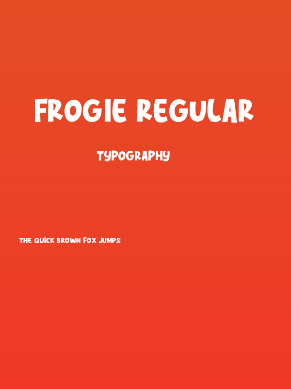 Frogie Regular Poster