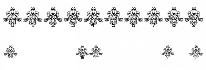 Frogii's Froggy Schriftart Anderer Schreiben