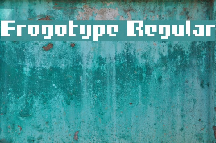 Frogotype Regular Font examples