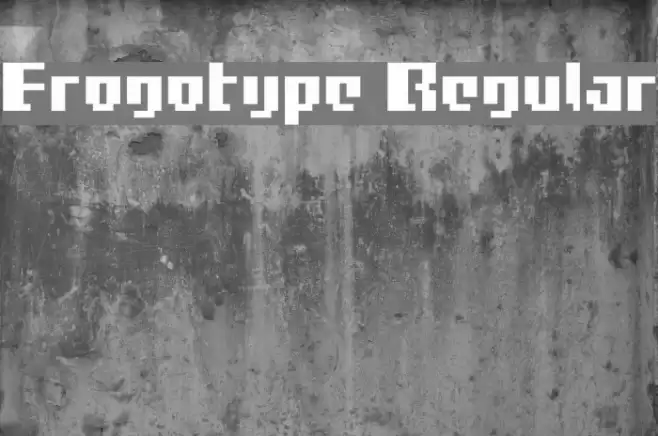 Frogotype Regular Font examples