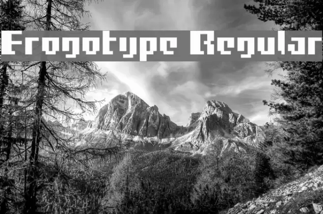Frogotype Regular Font examples